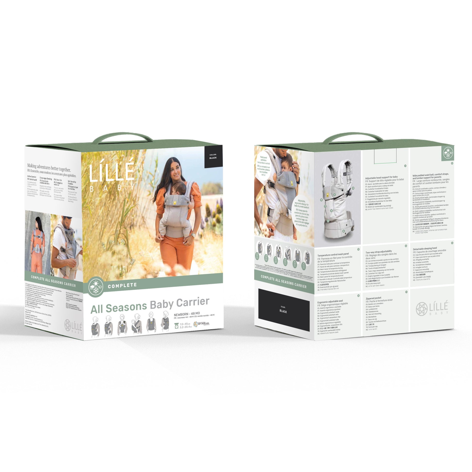 COMPLETE Carrier - All Seasons - Black - LÍLLÉbaby NZ